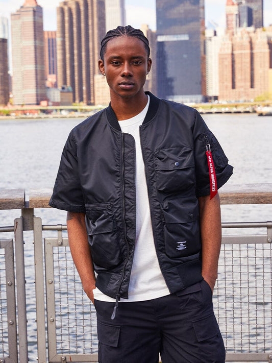 L-2B SHORT SLEEVE BOMBER JACKET