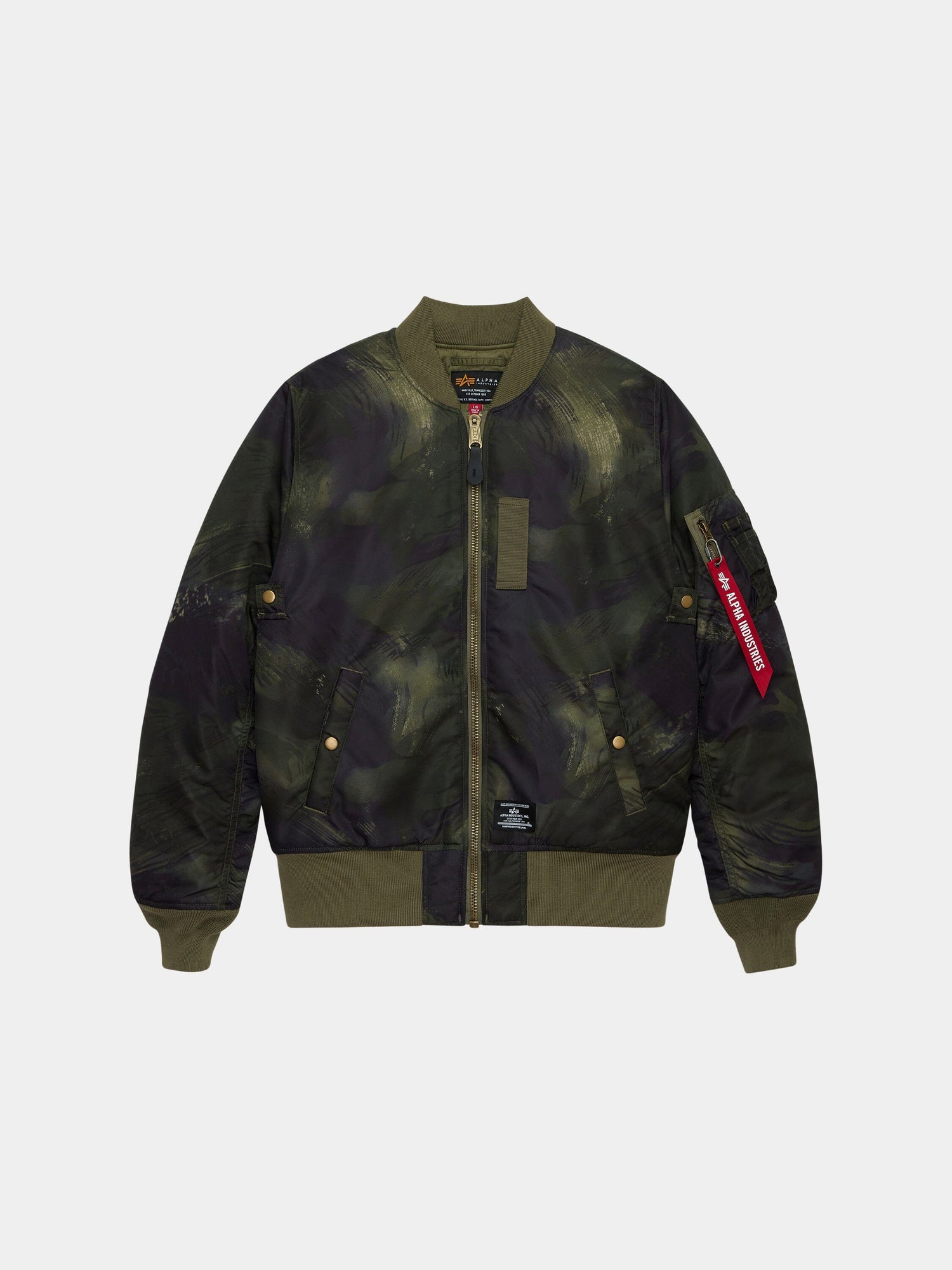 MA-1 Mod bomber jacket in olive camo