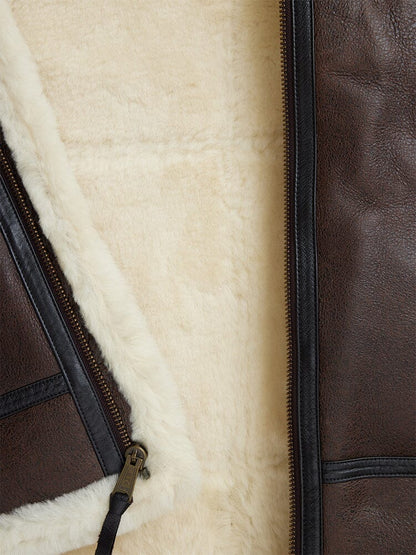 B-3 SHERPA LEATHER JACKET