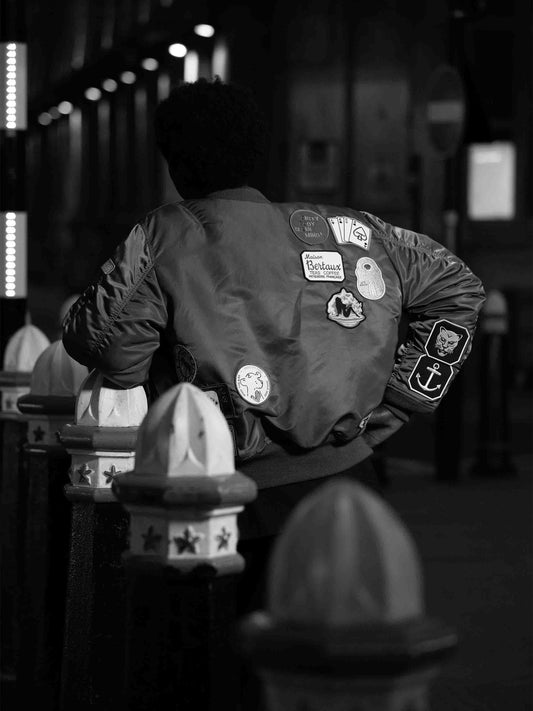 BUNNEY X ALPHA MA-1 BOMBER JACKET