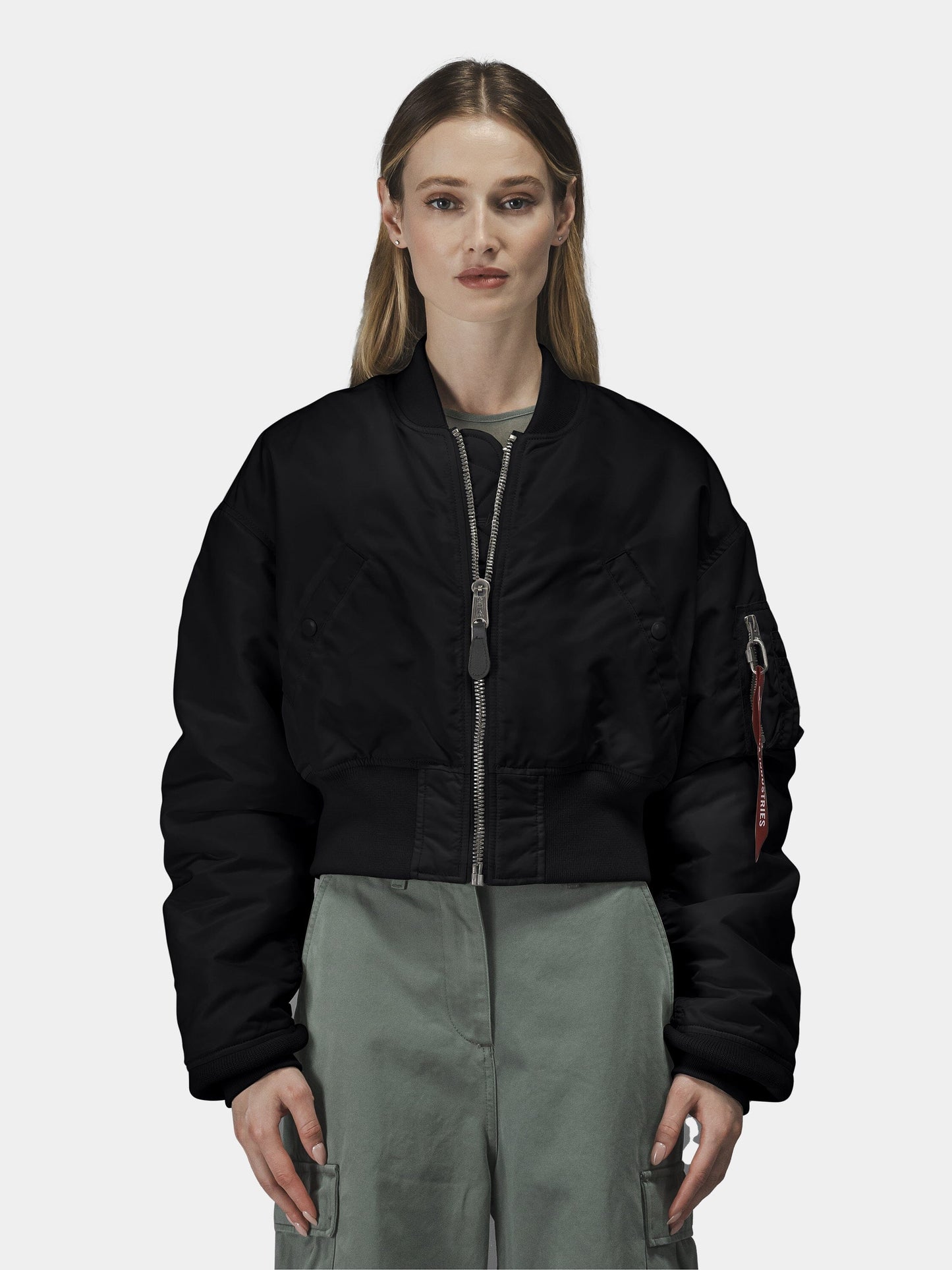 CROPPED MA-1 FLIGHT JACKET WOMENS