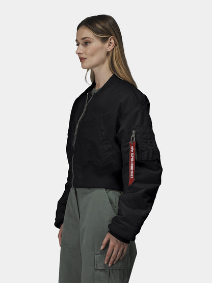 CROPPED MA-1 FLIGHT JACKET WOMENS