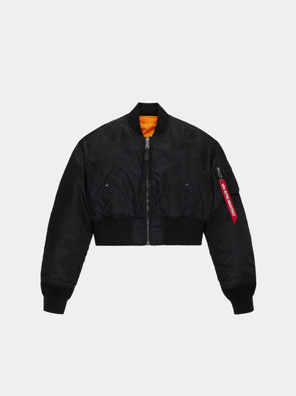 CROPPED MA-1 FLIGHT JACKET WOMENS