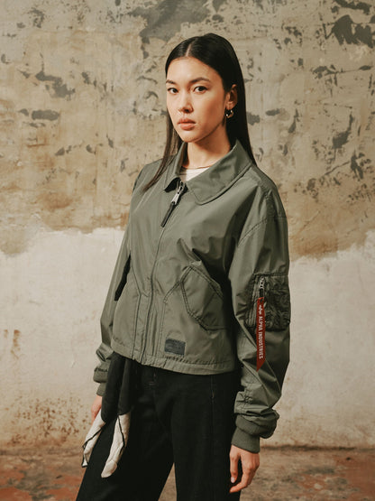 CWU 36/P BOMBER JACKET WOMENS (BLUSH PINK, FIELD GRAY)