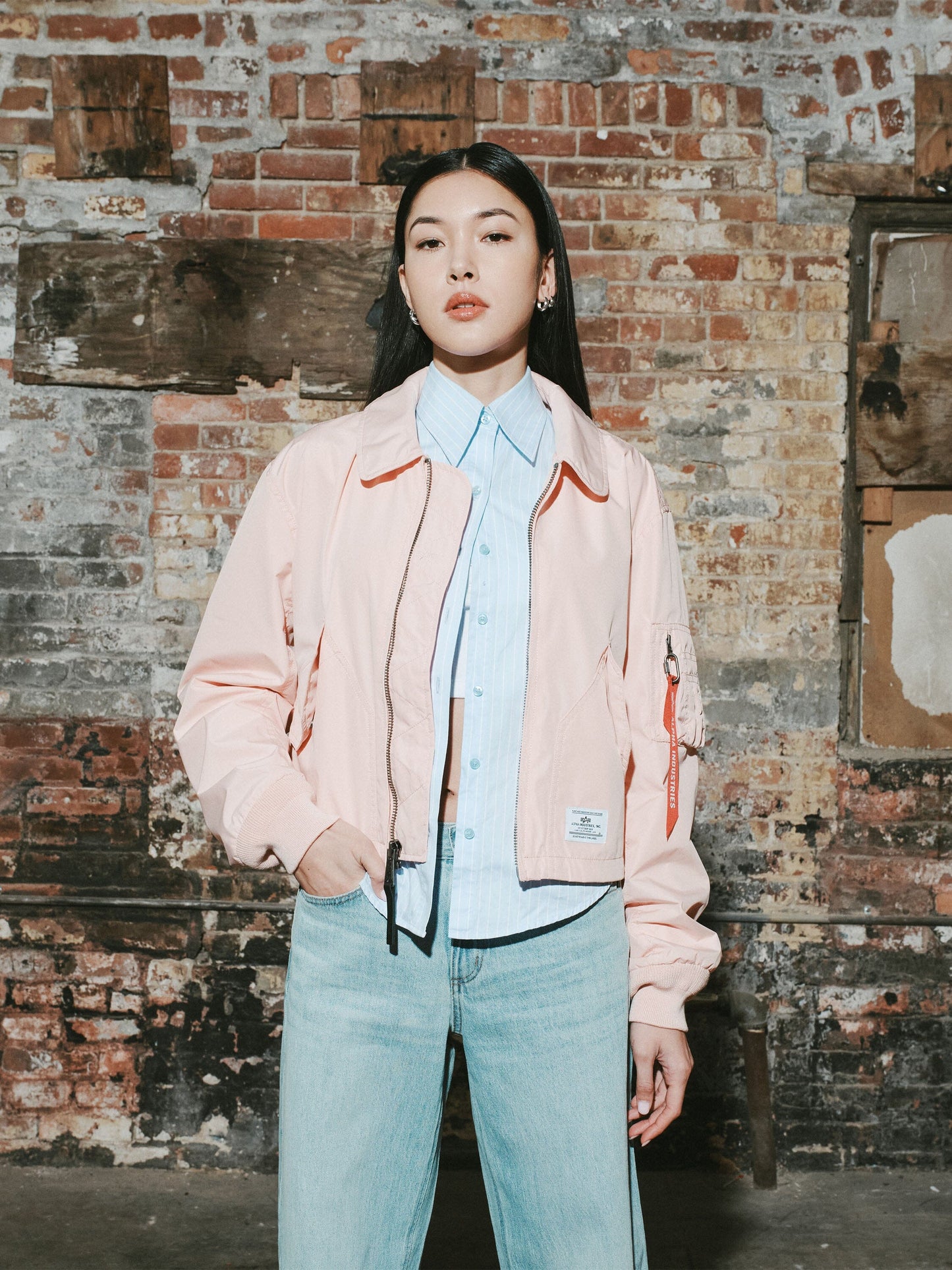 CWU 36/P BOMBER JACKET WOMENS (BLUSH PINK, FIELD GRAY)