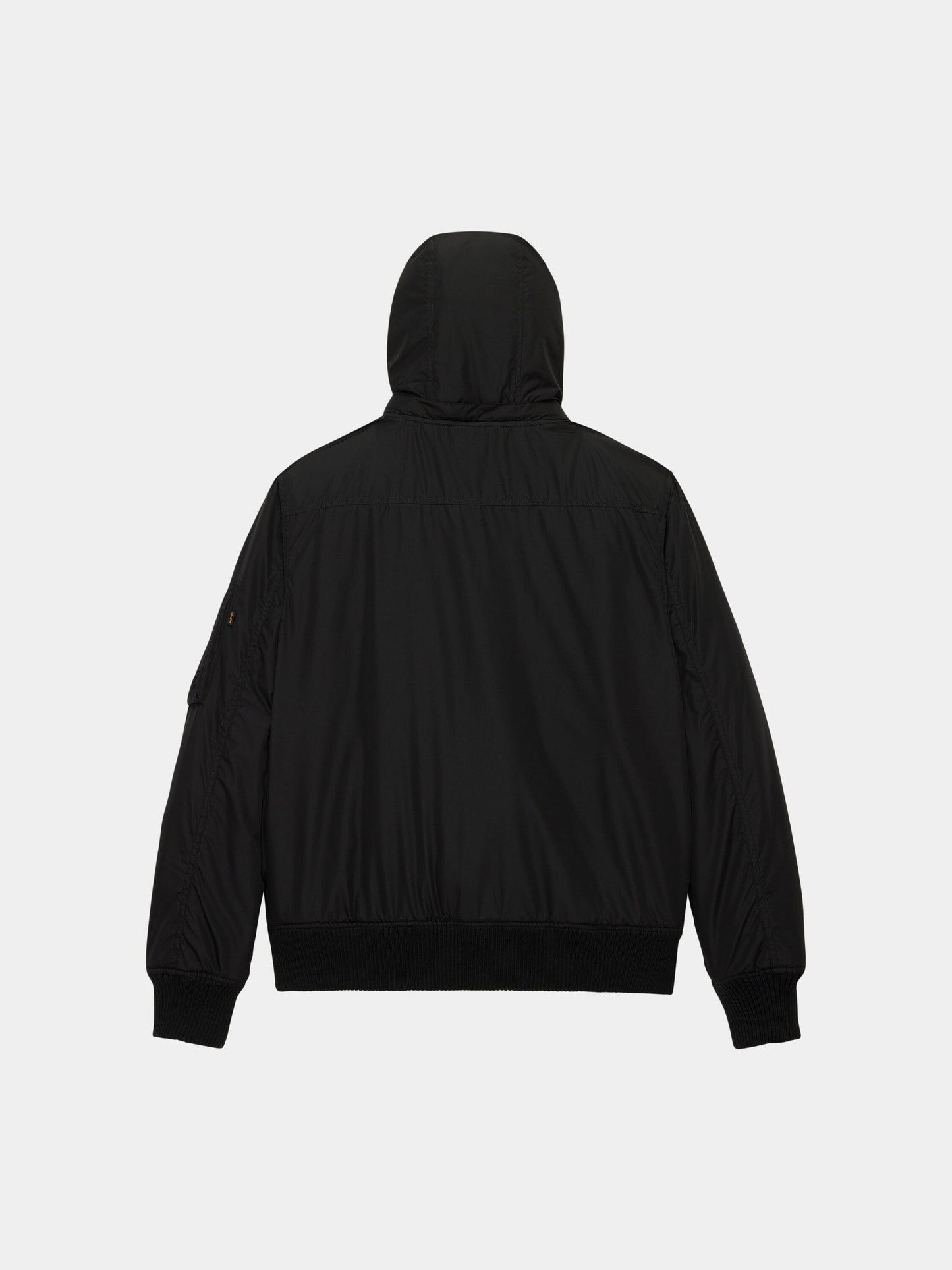 MA-1 HOODED RIB BOMBER JACKET