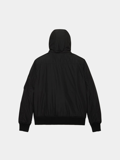 MA-1 HOODED RIB BOMBER JACKET