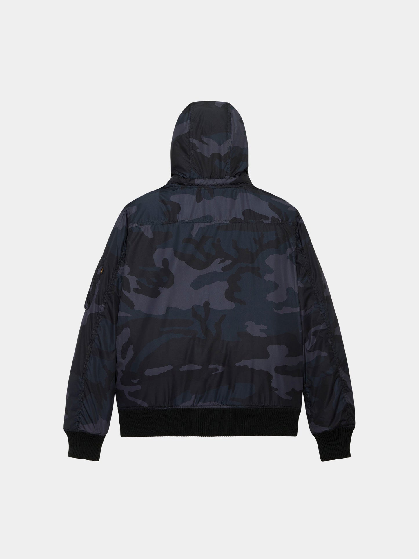 MA-1 HOODED RIB BOMBER JACKET
