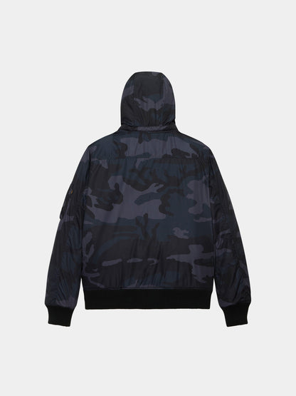 MA-1 HOODED RIB BOMBER JACKET