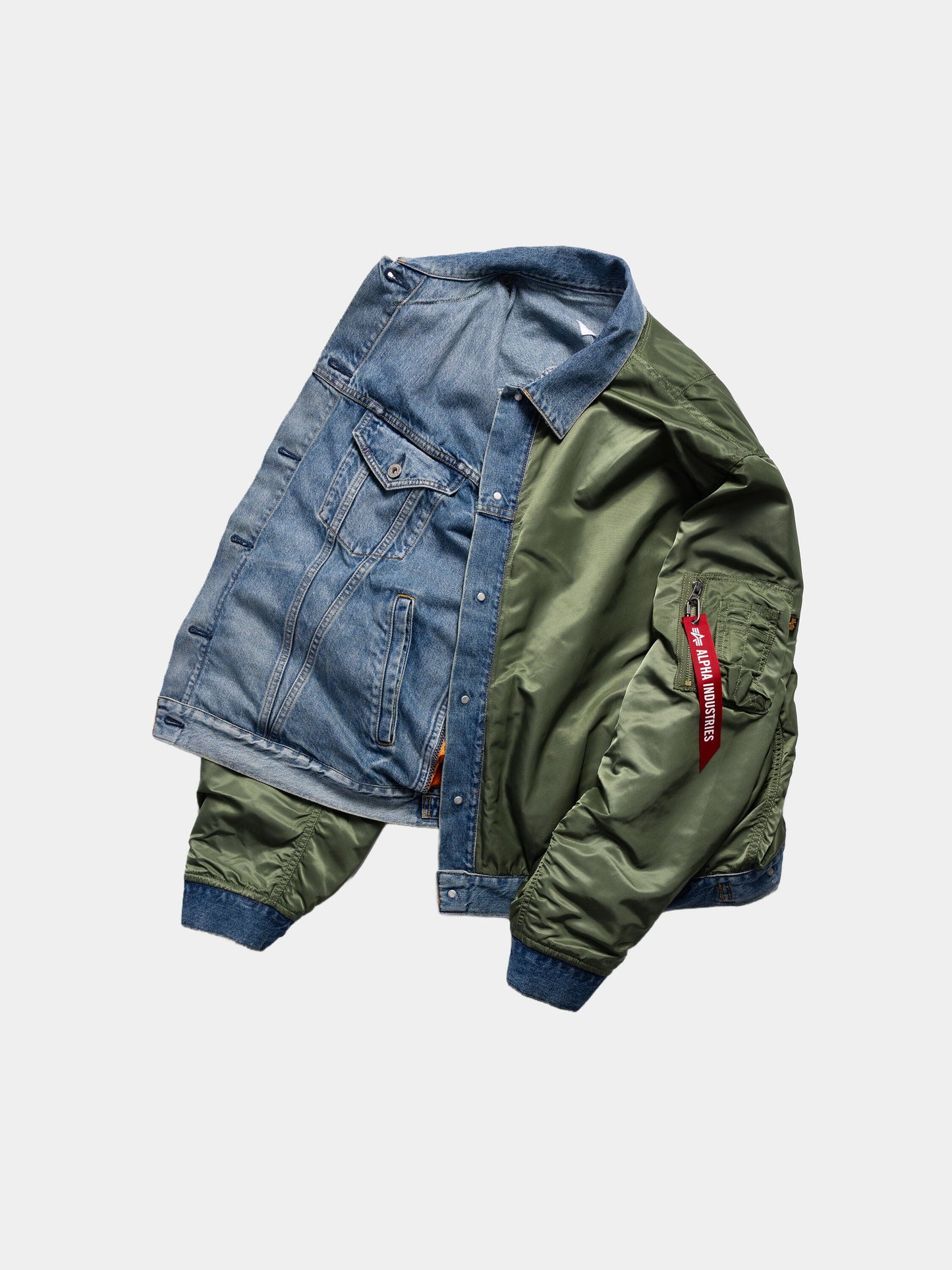 JUNYA WATANABE X ALPHA DECONSTRUCTED MA-1 BOMBER JACKET