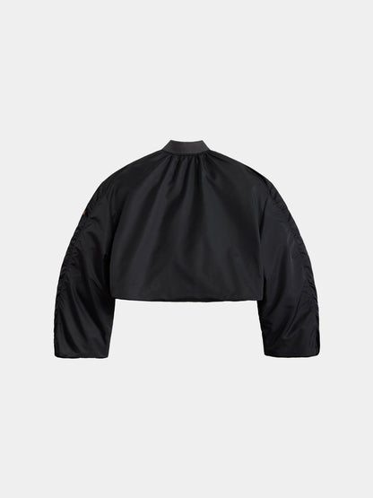 KNIT RIB MA-1 FLIGHT JACKET WOMENS