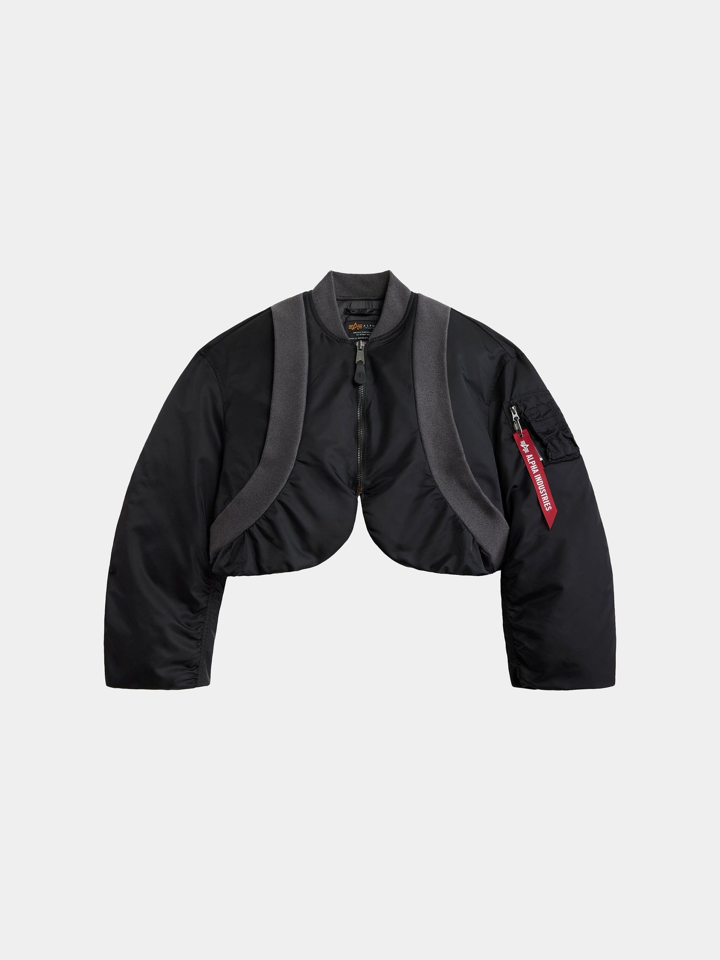 KNIT RIB MA-1 FLIGHT JACKET WOMENS