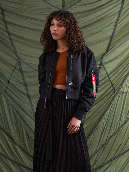 L-2B CROPPED GEN II BOMBER JACKET WOMENS