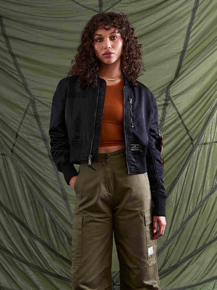 L-2B CROPPED GEN II BOMBER JACKET WOMENS