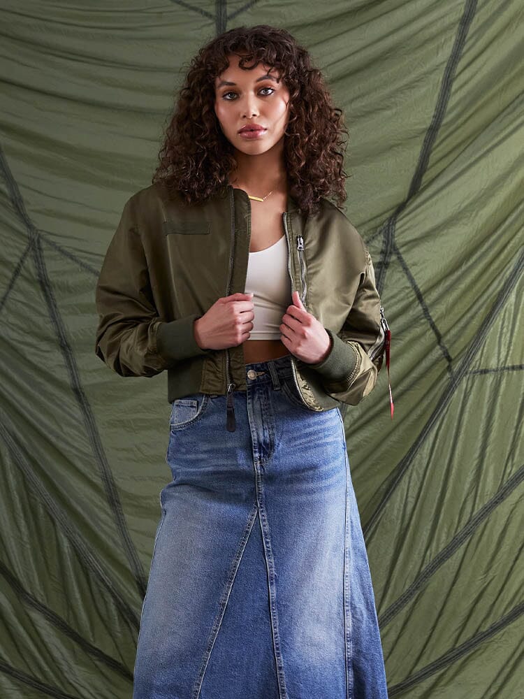 L-2B CROPPED GEN II BOMBER JACKET WOMENS