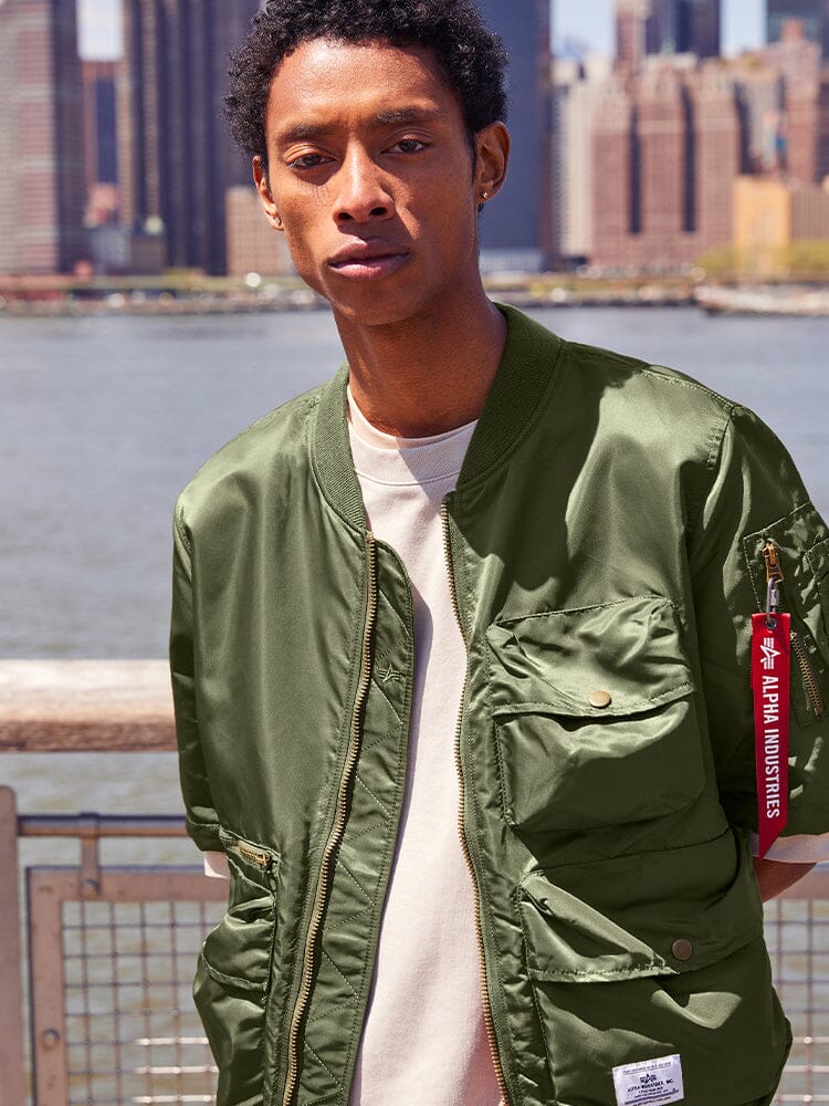 L-2B SHORT SLEEVE BOMBER JACKET