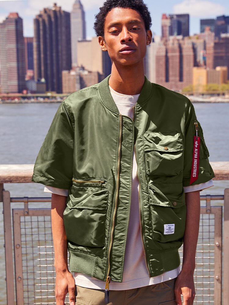 L-2B SHORT SLEEVE BOMBER JACKET