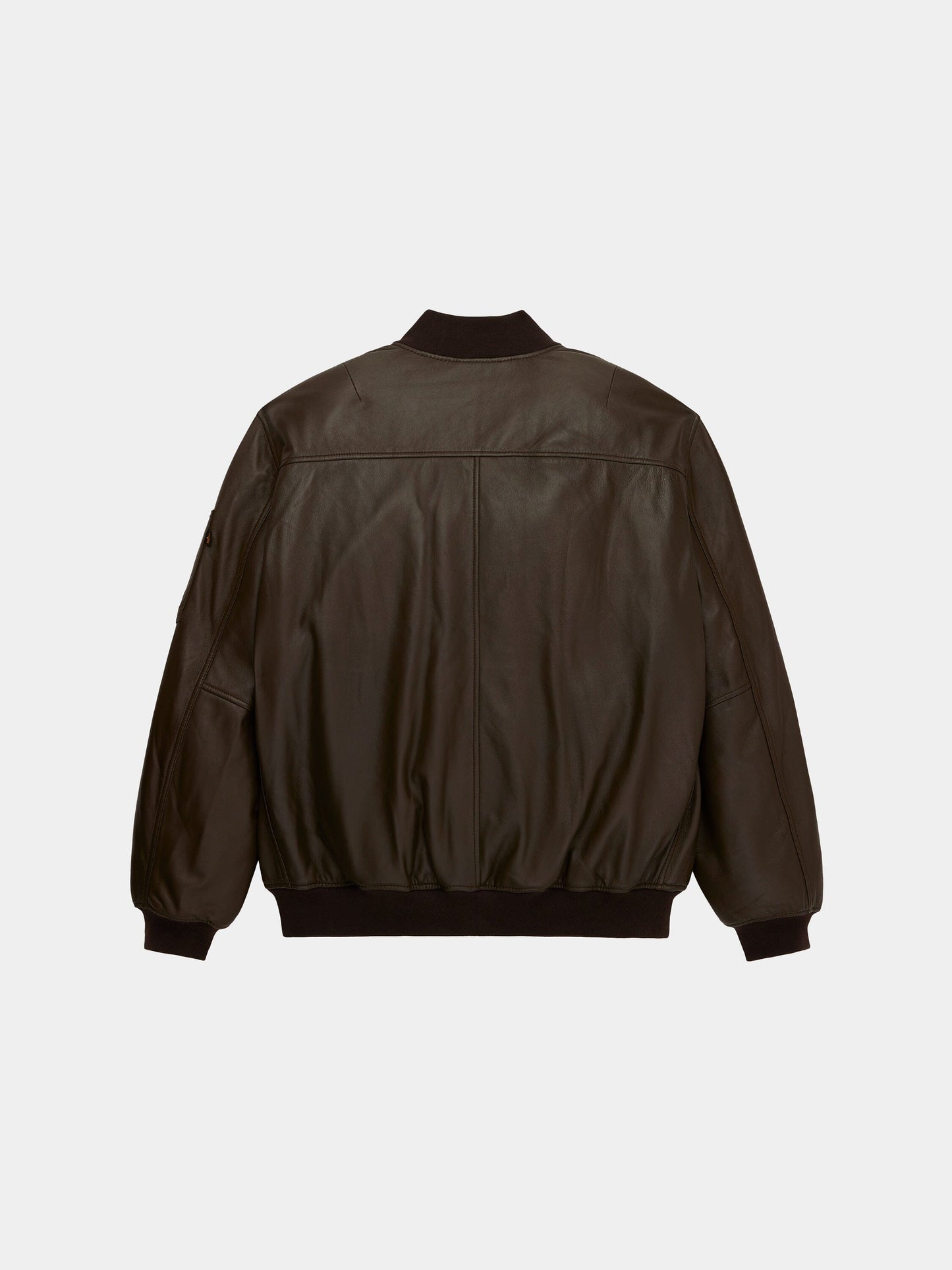 LEATHER MA-1 FLIGHT JACKET (ESPRESSO)