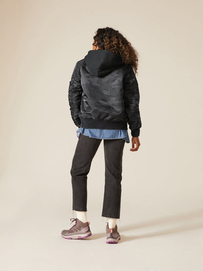 MA-1 HOODED BATTLEWASH BOMBER JACKET