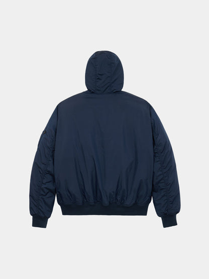 MA-1 HOODED OXFORD BOMBER JACKET