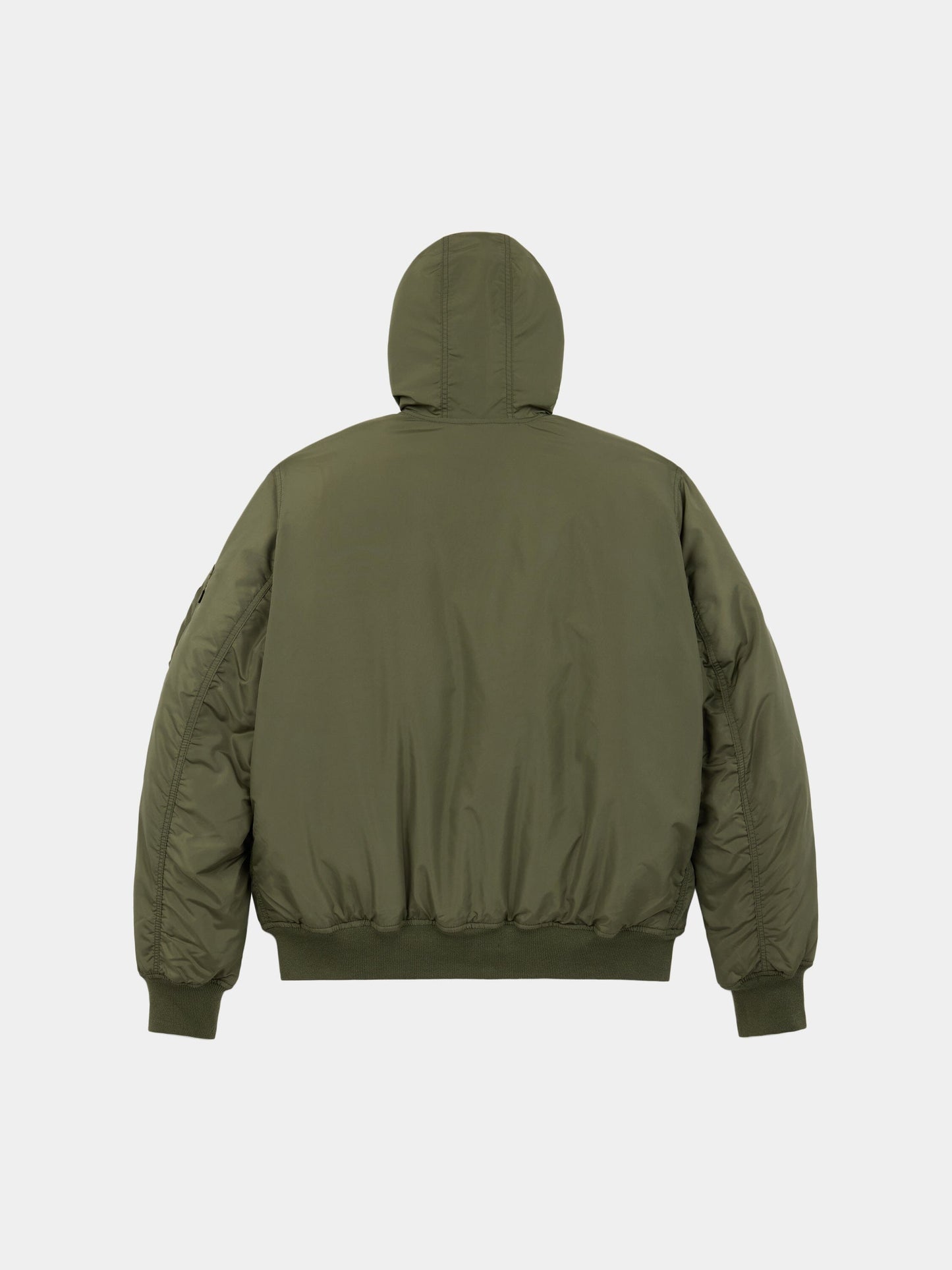 MA-1 HOODED OXFORD BOMBER JACKET
