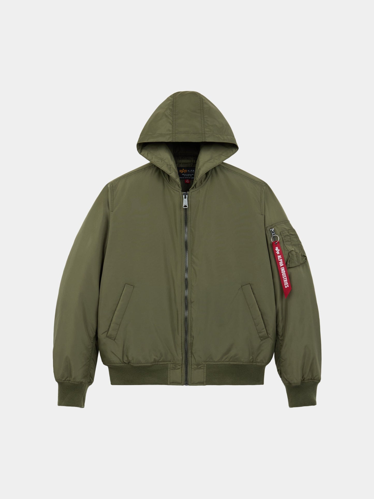MA-1 HOODED OXFORD BOMBER JACKET