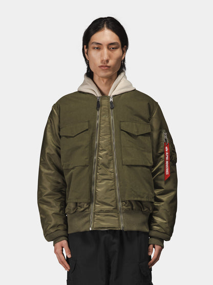 MA-1 MIXED COTTON FLIGHT JACKET