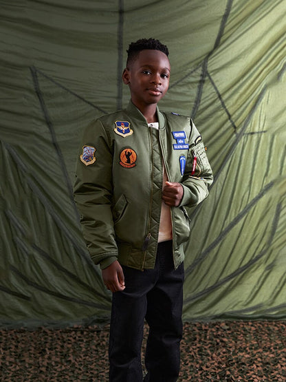 YOUTH MA-1 SQUADRON BOMBER JACKET