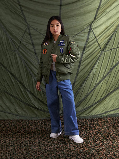 YOUTH MA-1 SQUADRON BOMBER JACKET