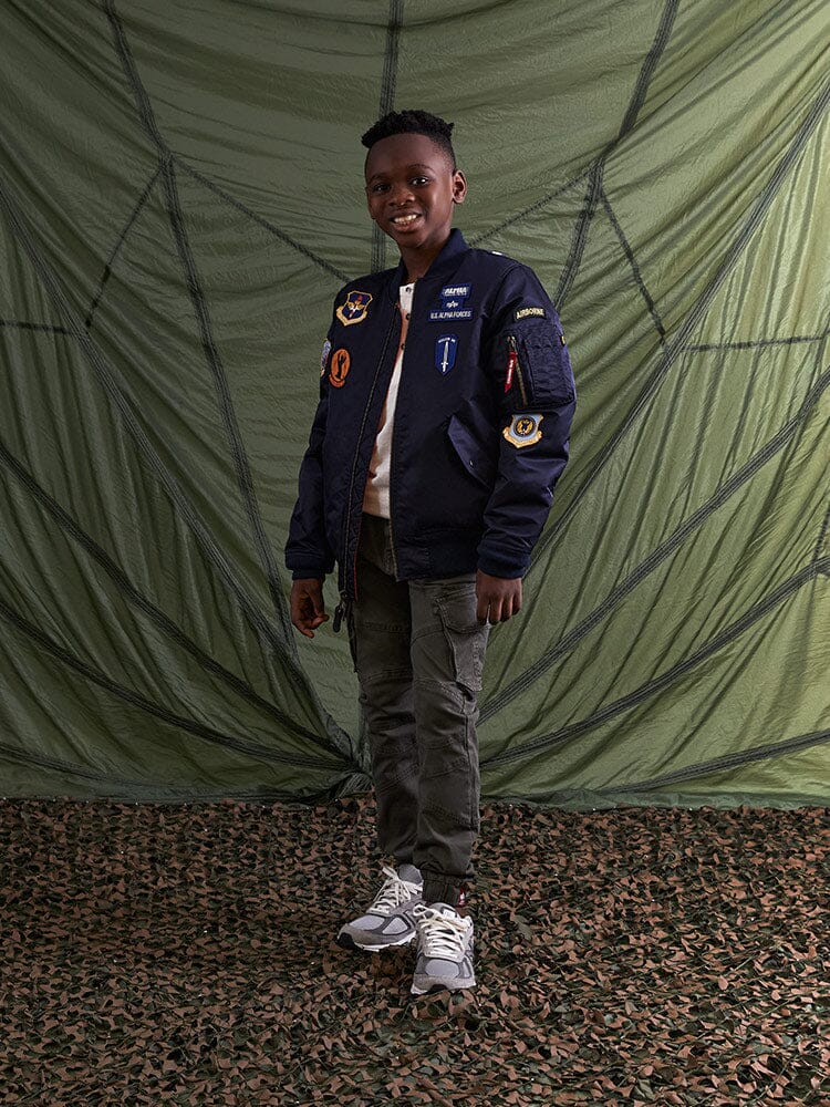 YOUTH MA-1 SQUADRON BOMBER JACKET