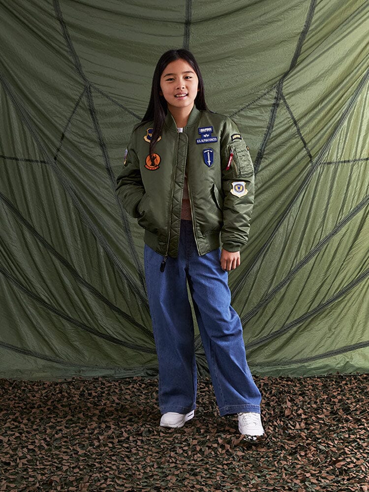 YOUTH MA-1 SQUADRON BOMBER JACKET