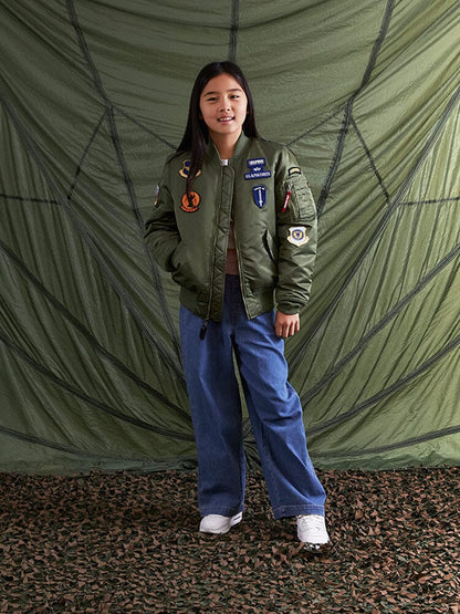 YOUTH MA-1 SQUADRON BOMBER JACKET