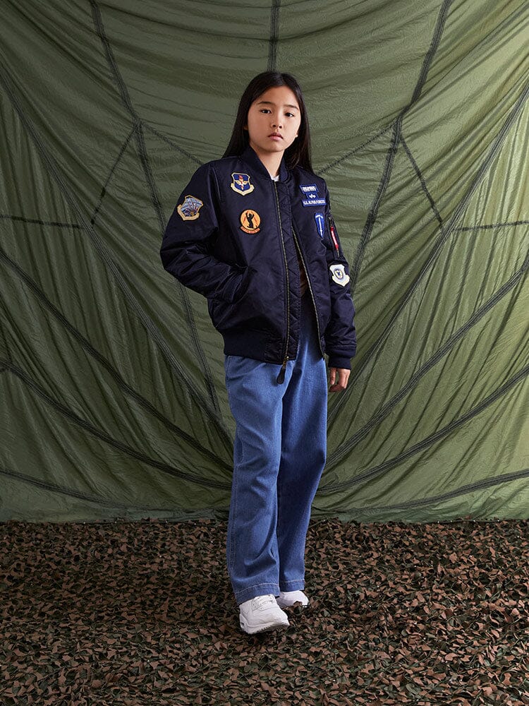 YOUTH MA-1 SQUADRON BOMBER JACKET