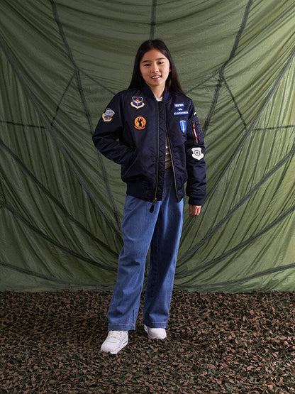 YOUTH MA-1 SQUADRON BOMBER JACKET
