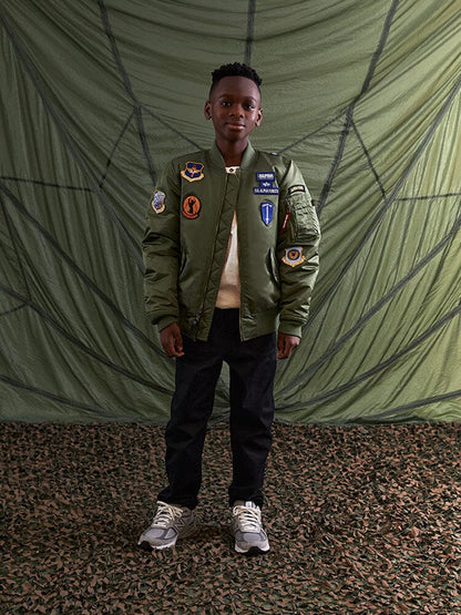 YOUTH MA-1 SQUADRON BOMBER JACKET