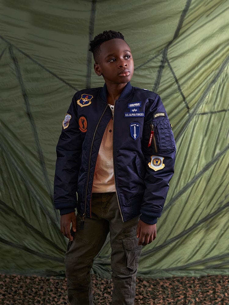 YOUTH MA-1 SQUADRON BOMBER JACKET