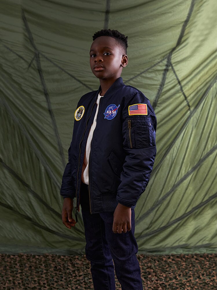YOUTH NASA MA-1 BOMBER JACKET