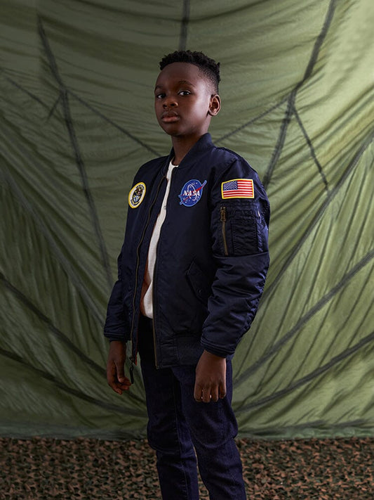 YOUTH NASA MA-1 BOMBER JACKET