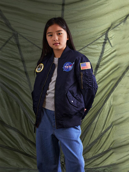 YOUTH NASA MA-1 BOMBER JACKET