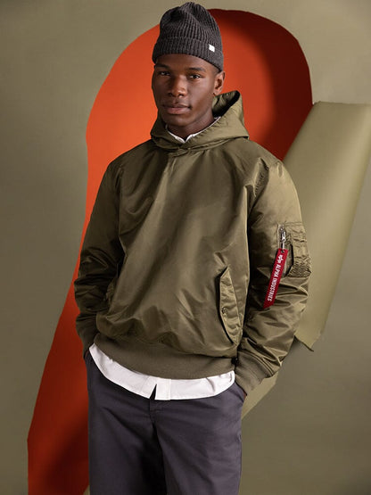 PULL-OVER MA-1 JACKET HOODIE
