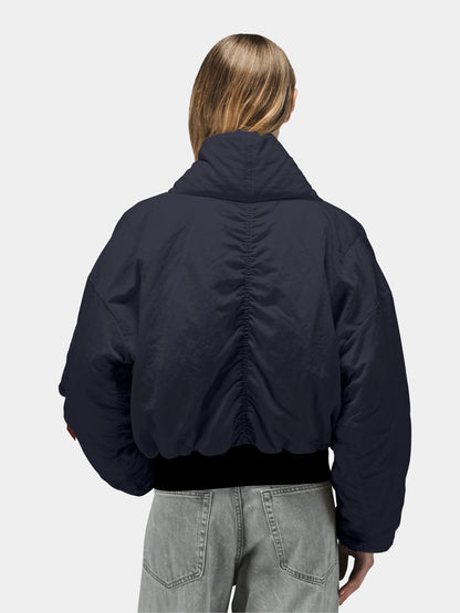SHAWL COLLAR BOMBER JACKET WOMENS