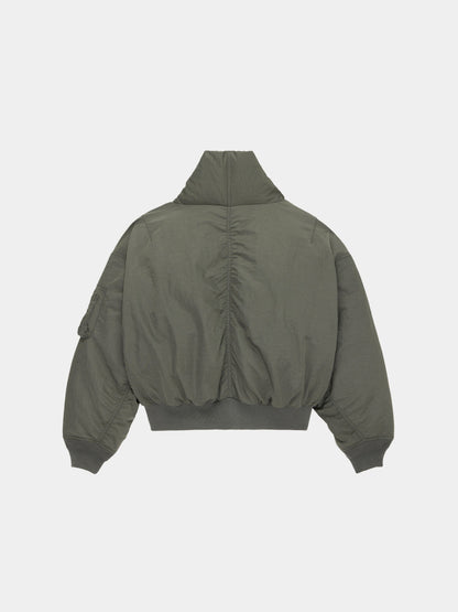 SHAWL COLLAR BOMBER JACKET WOMENS (FIELD GRAY)