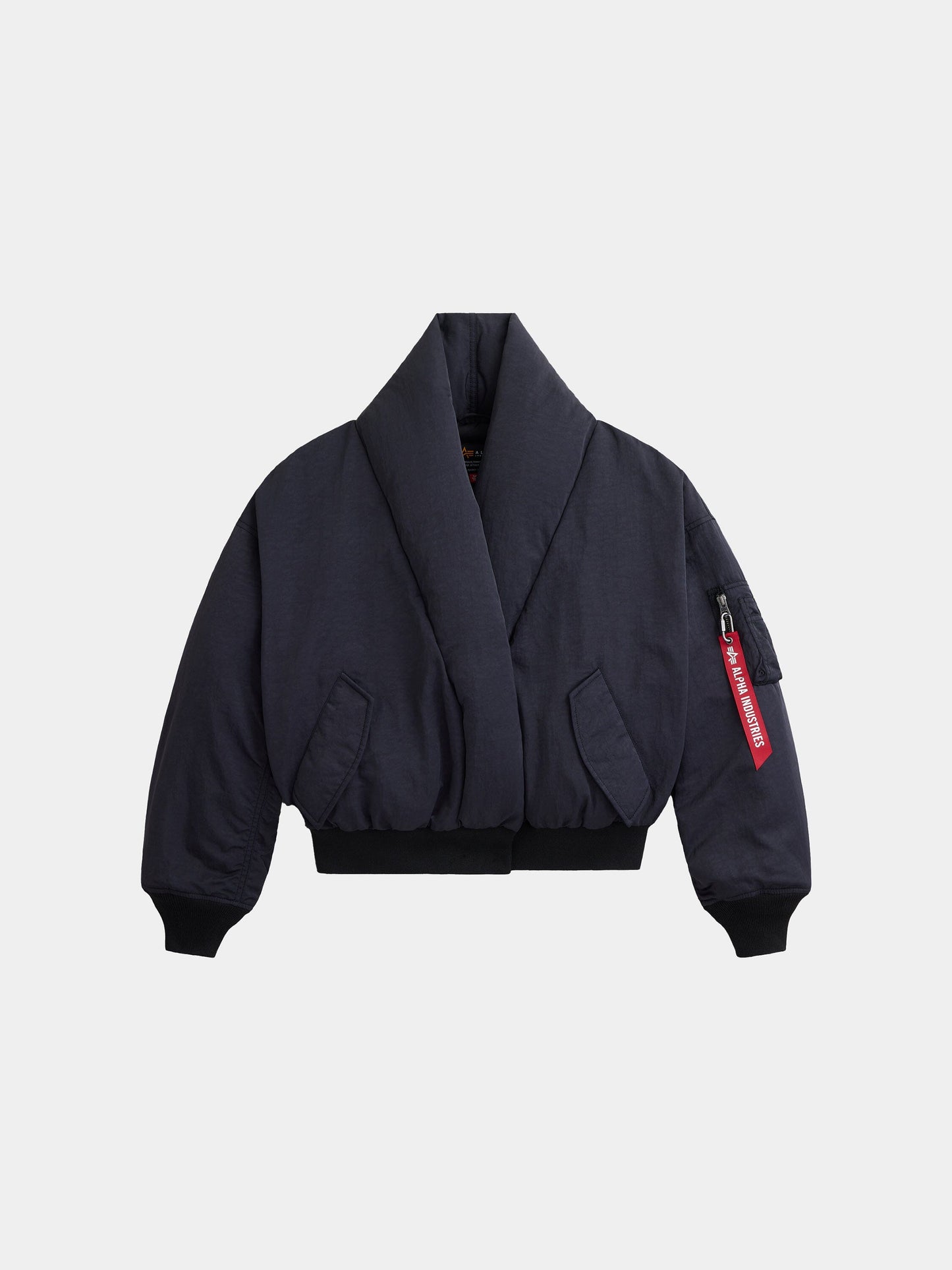 SHAWL COLLAR BOMBER JACKET WOMENS