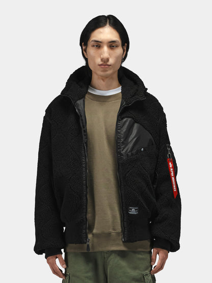 SHERPA ONION QUILTING FLIGHT JACKET