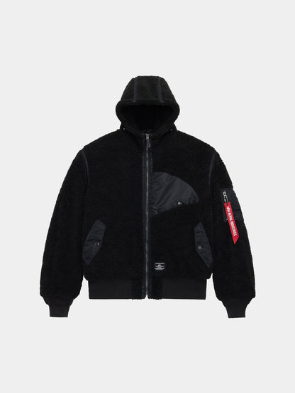 SHERPA ONION QUILTING FLIGHT JACKET