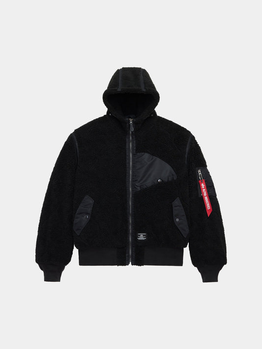SHERPA ONION QUILTING FLIGHT JACKET