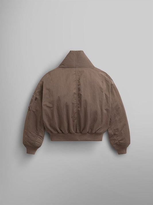 SHAWL COLLAR BOMBER JACKET WOMENS